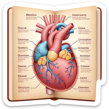 anatomy books of the uterus sticker