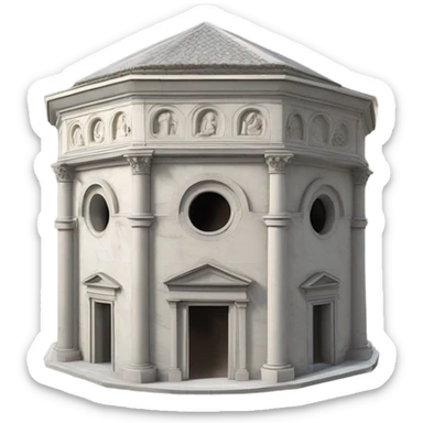 battistero di parma sticker