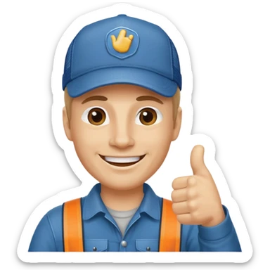 Truckers thumbs up sticker