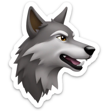 Sigma Alpha wolf sticker