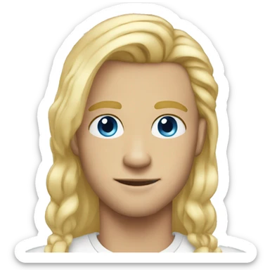29 year old blonde hair blue eyes man sticker