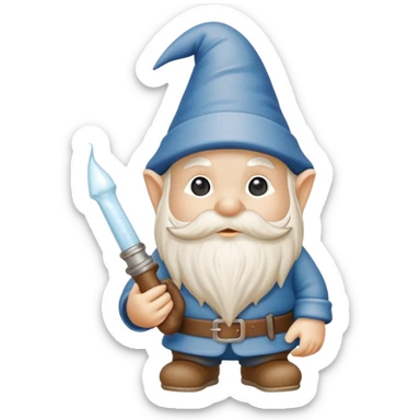 garden gnome holding a meth pipe sticker