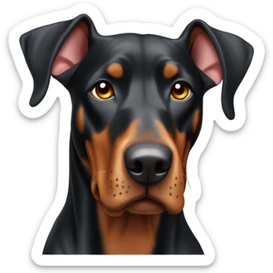 dobermann viszla dog sticker
