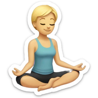Yoga matt sticker