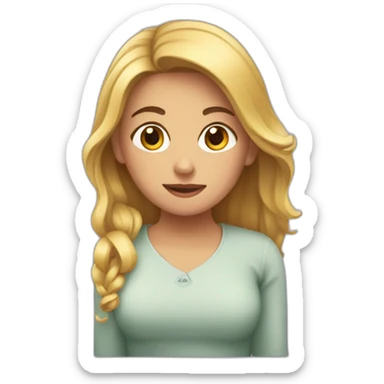 Fille qui embrasse gars sticker