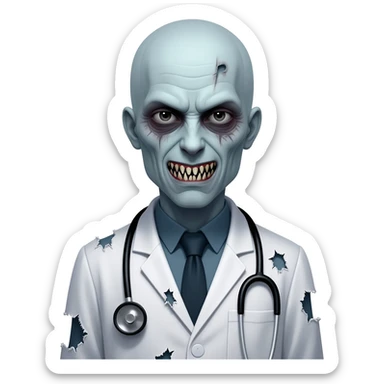 scary doctor sticker