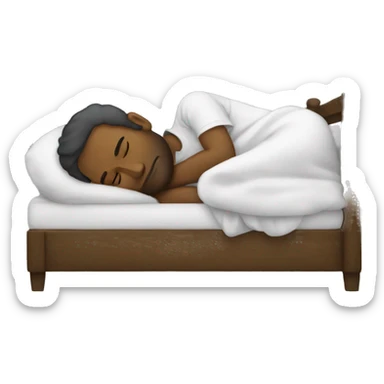 men sleeping sticker