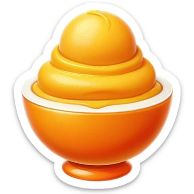 Mango sorbet sticker