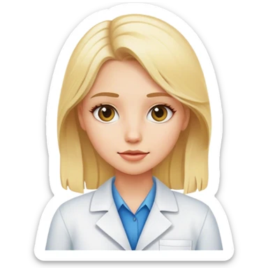 Blonde girl who’s a biologist sticker