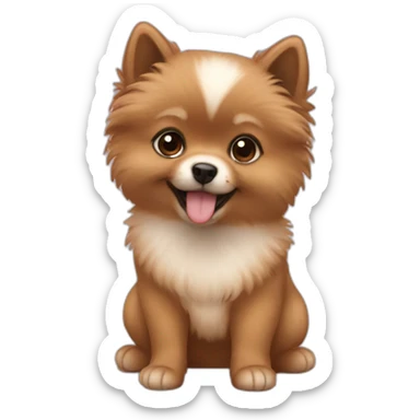 black baby with a pomerania sticker