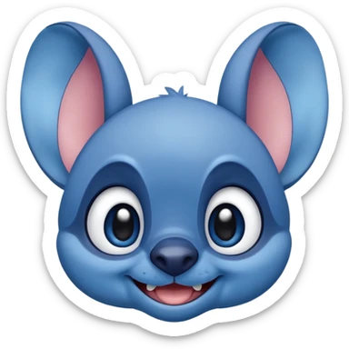 Q stitch sea realista pero como en la pelicula sticker