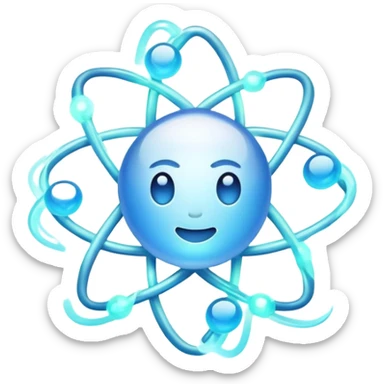 Electron transfer between atoms in a redox reaction sticker