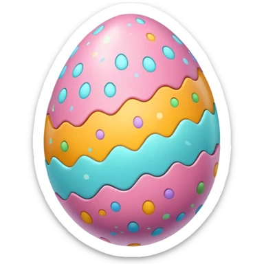 Easter egg sticker