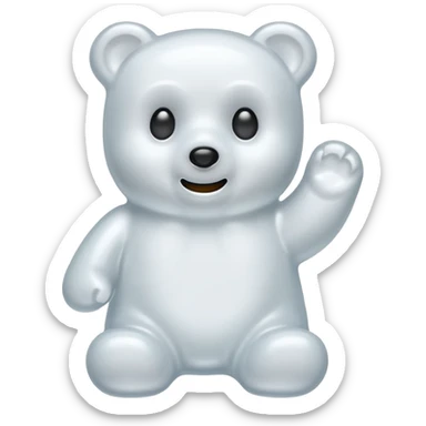 ghost gummy bear sticker