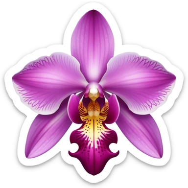Elaborate orchid sticker