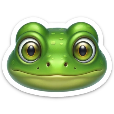 Hypnotized frog sticker