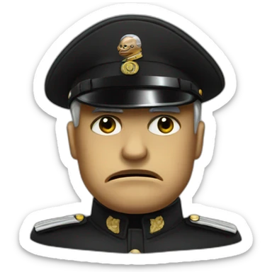 Mussolini angry sticker