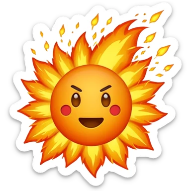 I want to represent this text with an emoji:
Third explosiveness.
Its combinations, posture, and timing make it different from the rest. sticker