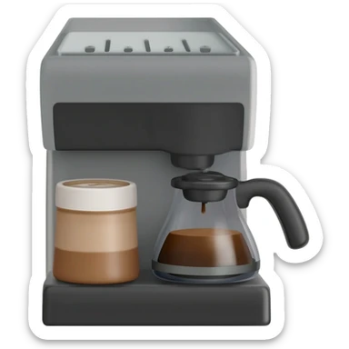 coffee maker sticker