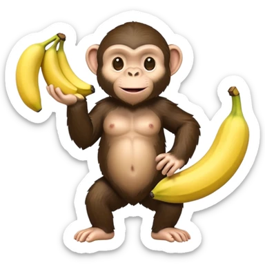 Chimpanzini Bananini (Chimpanze Con Cuerpo De Platano) sticker