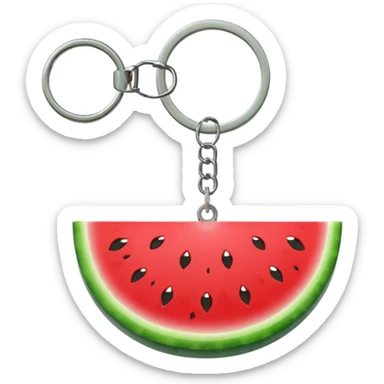 Watermelon keychain  sticker