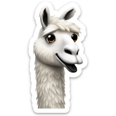 Goose llama sticker