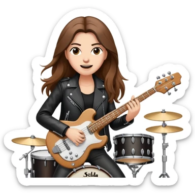 Stella is as an entire band all by herself sticker