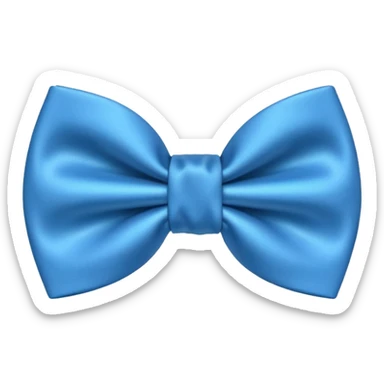 Blue bow tie sticker
