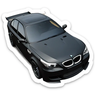 Bmw m5 e60 black Drift sticker
