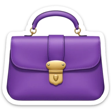 Purple purse sticker