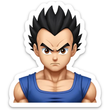 Vegeta from Dragon Ball sticker
