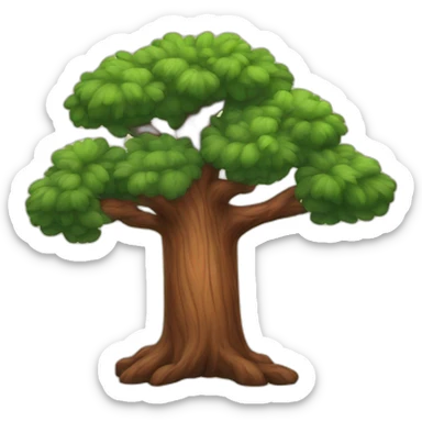 Redwood-tree sticker
