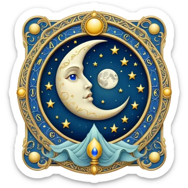 Moon tarot  sticker