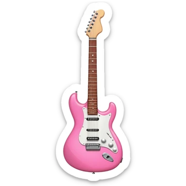 Guitar electric pink sticker