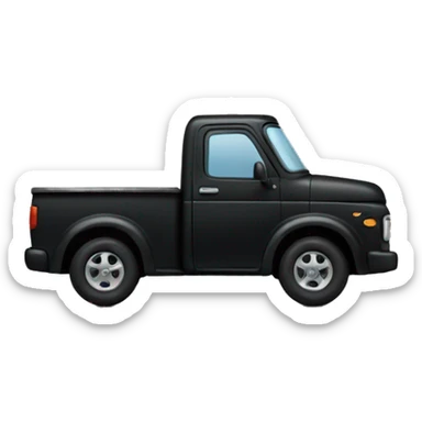 Tiny black truck  sticker