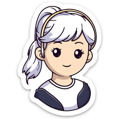 white powdered revolutionary war era wig with ponytail sticker