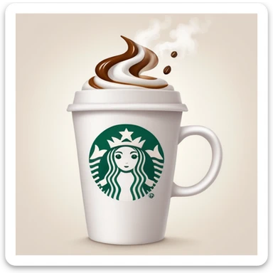starbucks coffee cup sticker