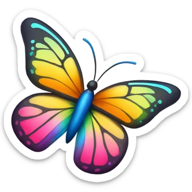 Mariposas rodeando algo sticker