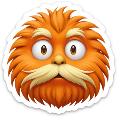 Awkward Lorax  sticker