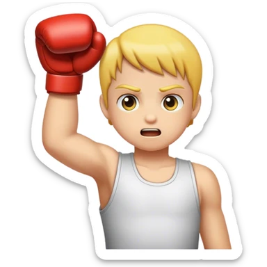 Punch little kid sticker
