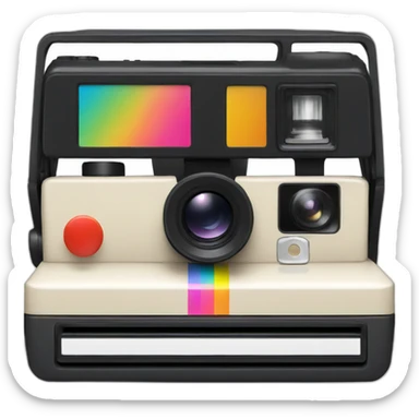 polaroid now camera sticker