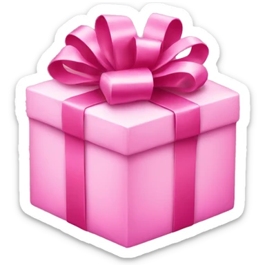 pink christmas present  sticker