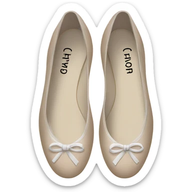 Chanel ballet flats sticker