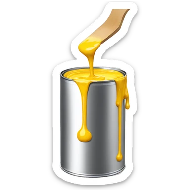  paint pours out of a can sticker