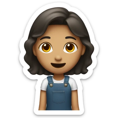 girl with hand up opening and closing saying blah blah blah sticker