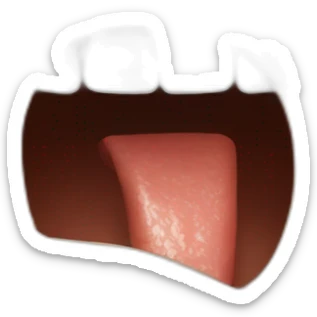 biting fingertip embarrassingly sticker