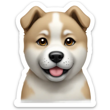 American akita puppy sticker