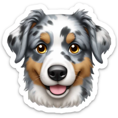 Berger australien bleu merle sticker