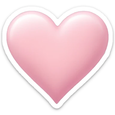 Pastel pink heart sticker