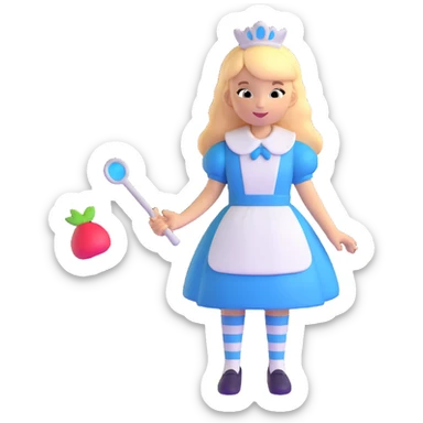 Alice from Alice in Wonderland sticker
